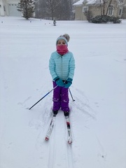 XC Skiing with the kids in the neighborhood1
